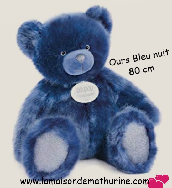 ours bleu peluche